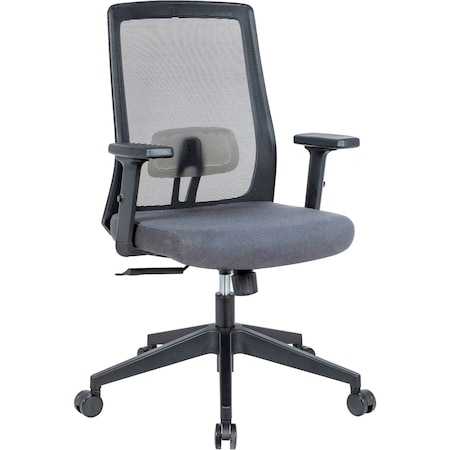 Global Industrial Mesh Task Chair with Seat Slider, Fabric, Gray 695935GY